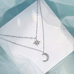 Double Moon | Double Necklace Moonlight Silver-Westeryn