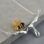Golden Nectar Bee Necklace-Westeryn