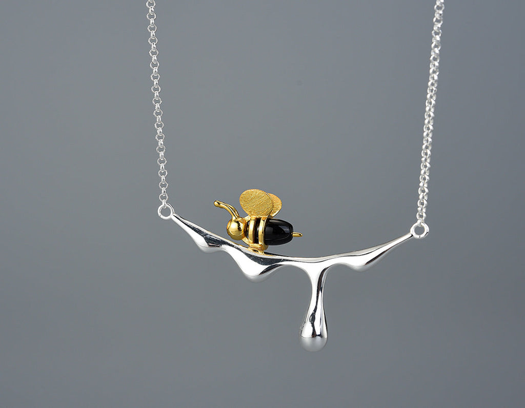 Golden Nectar Bee Necklace-Westeryn