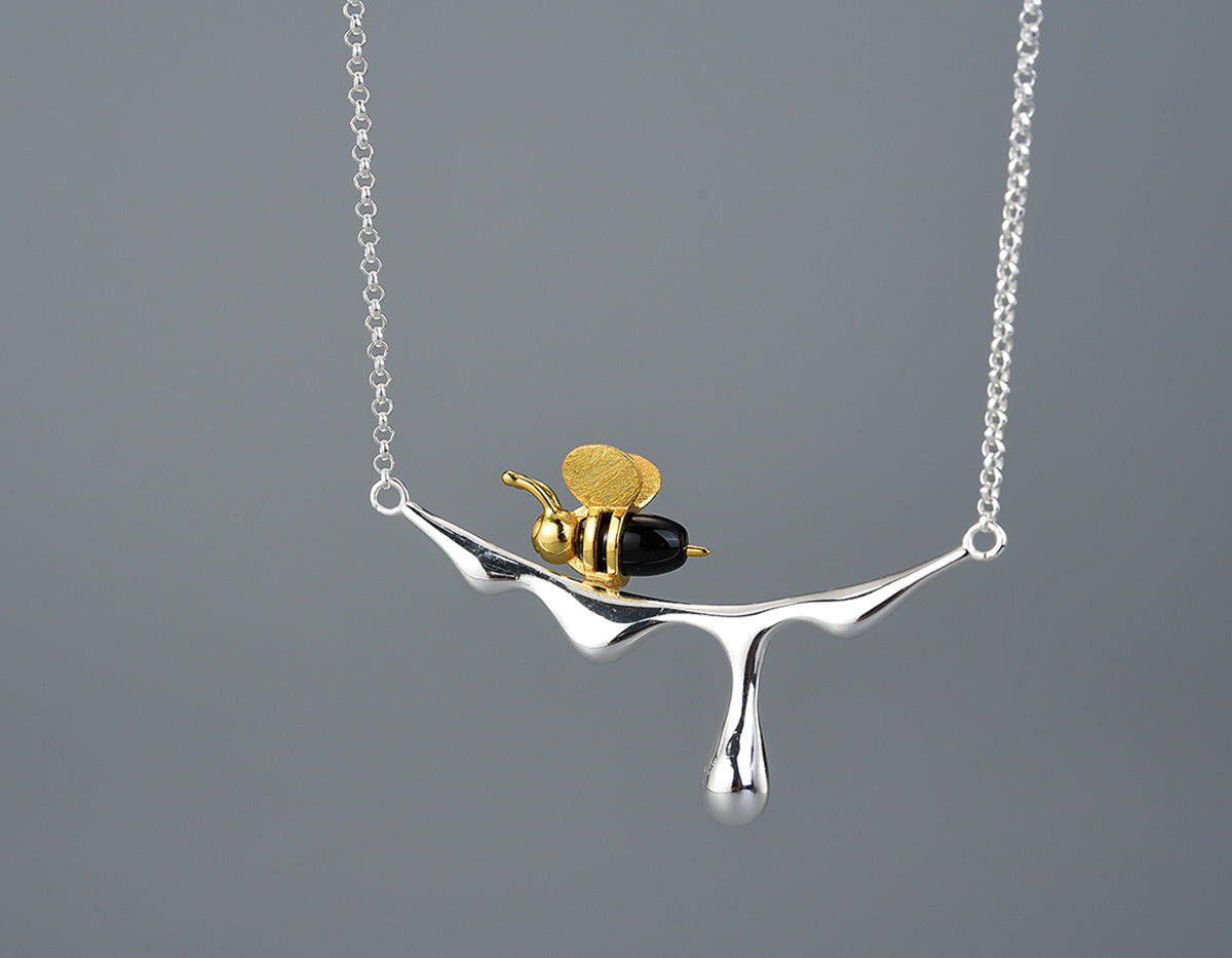 Golden Nectar Bee Necklace-Westeryn