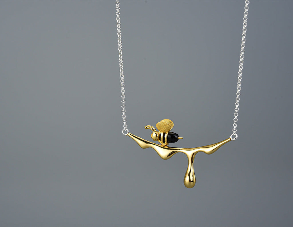 Golden Nectar Bee Necklace-Westeryn