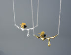MELINA – Elegant Dripping Honey & Bee Necklace for Nature Lovers-Westeryn