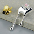 ELIA – Elegant Dripping Honey & Bee Earrings Made of High-Quality Sterling Silver-Westeryn