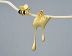 ELIA – Elegant Dripping Honey & Bee Earrings Made of High-Quality Sterling Silver-Westeryn