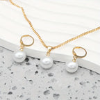 Golden Grace Pearl Jewelry Set | Gold-Westeryn