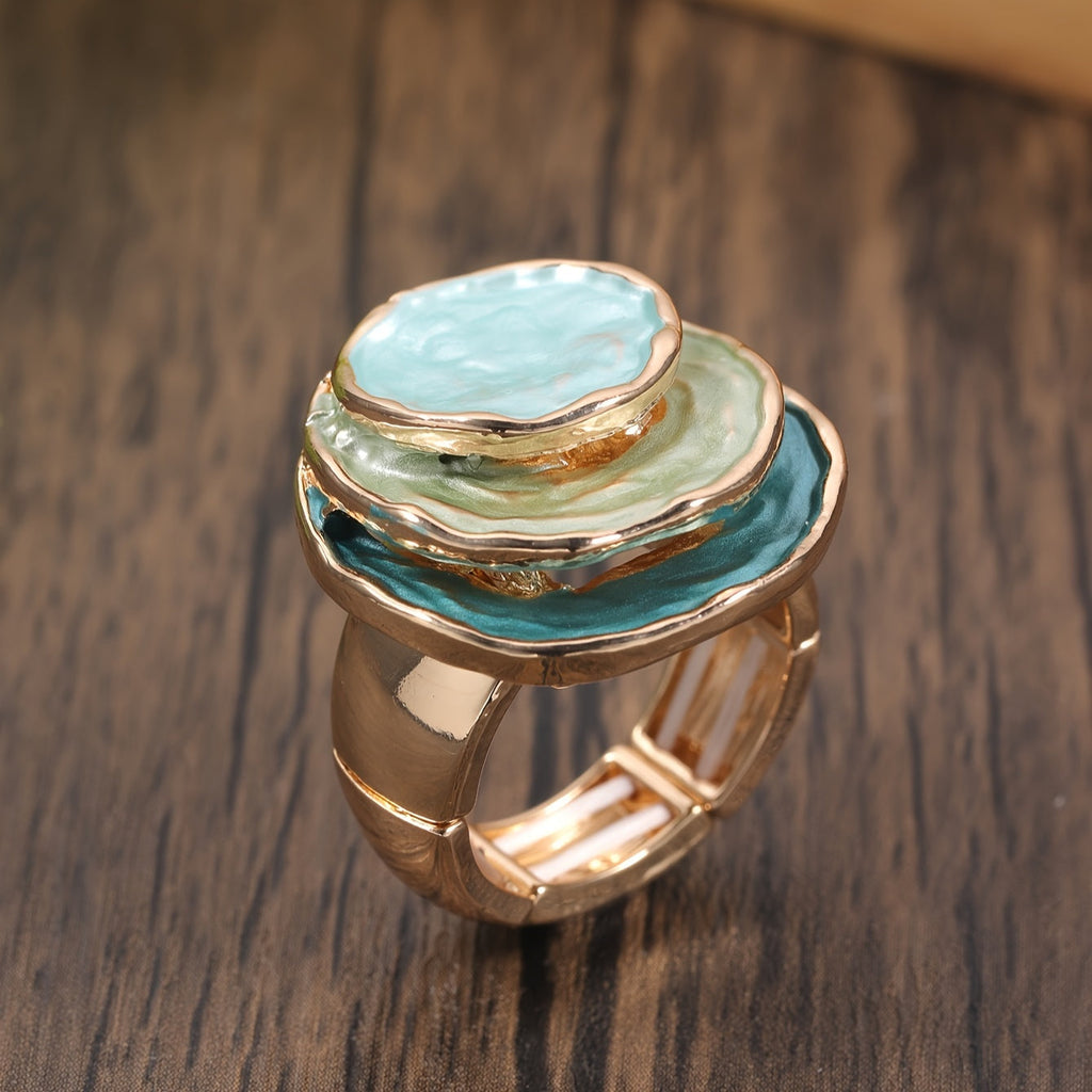 Boho Triple-Layer Enamel Ring-Westeryn