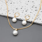 Golden Grace Pearl Jewelry Set | Gold-Westeryn