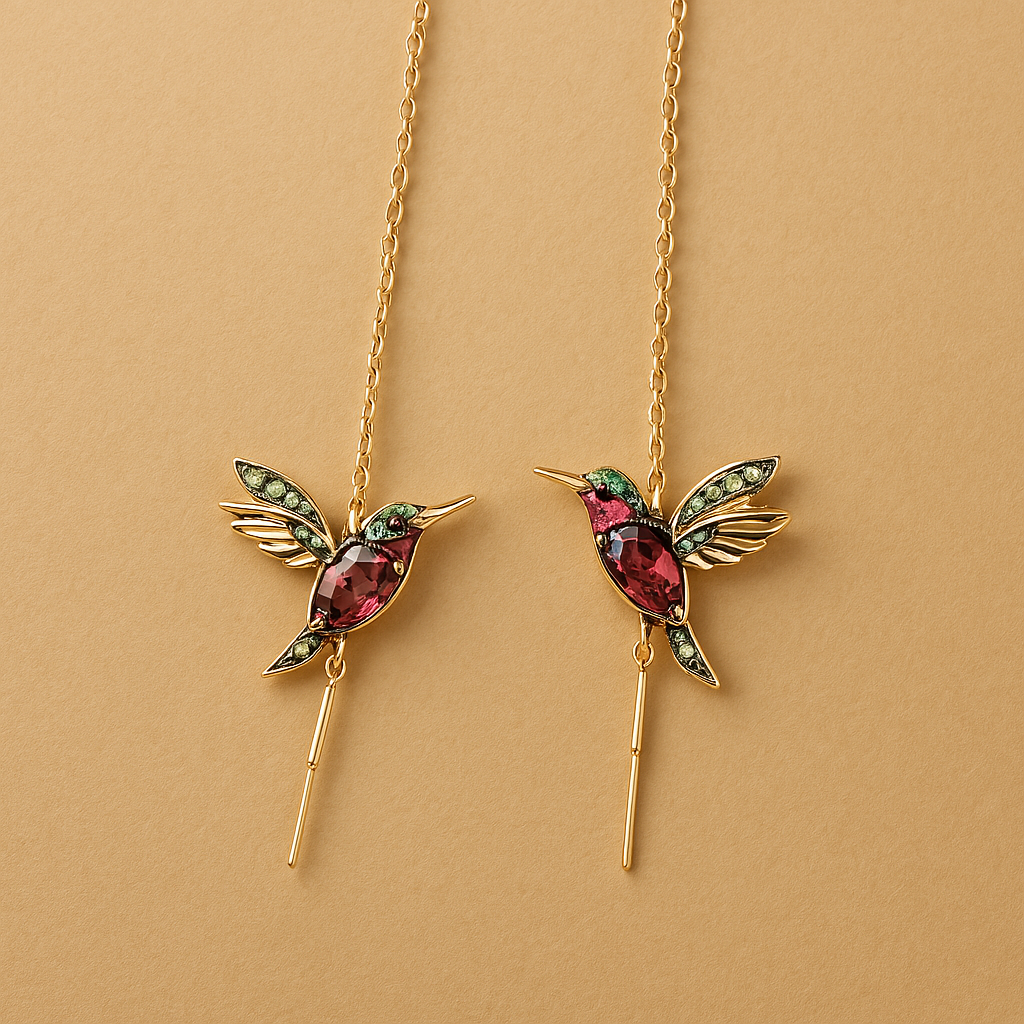 Hummingbird Elegance Earrings-Westeryn
