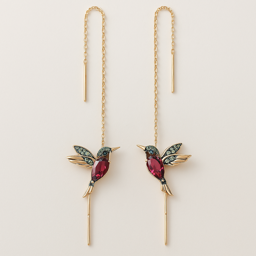 Hummingbird Elegance Earrings-Westeryn