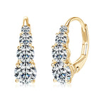 Carol four stone earrings | Gold-Westeryn