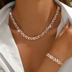 Elegant Glass Rhinestone Fish Tail Set-Westeryn