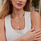 Janie Coin Layered Necklace-Westeryn