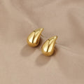 Ame Gold Drop-Shaped Earrings-Westeryn
