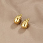 Ame Gold Drop-Shaped Earrings-Westeryn