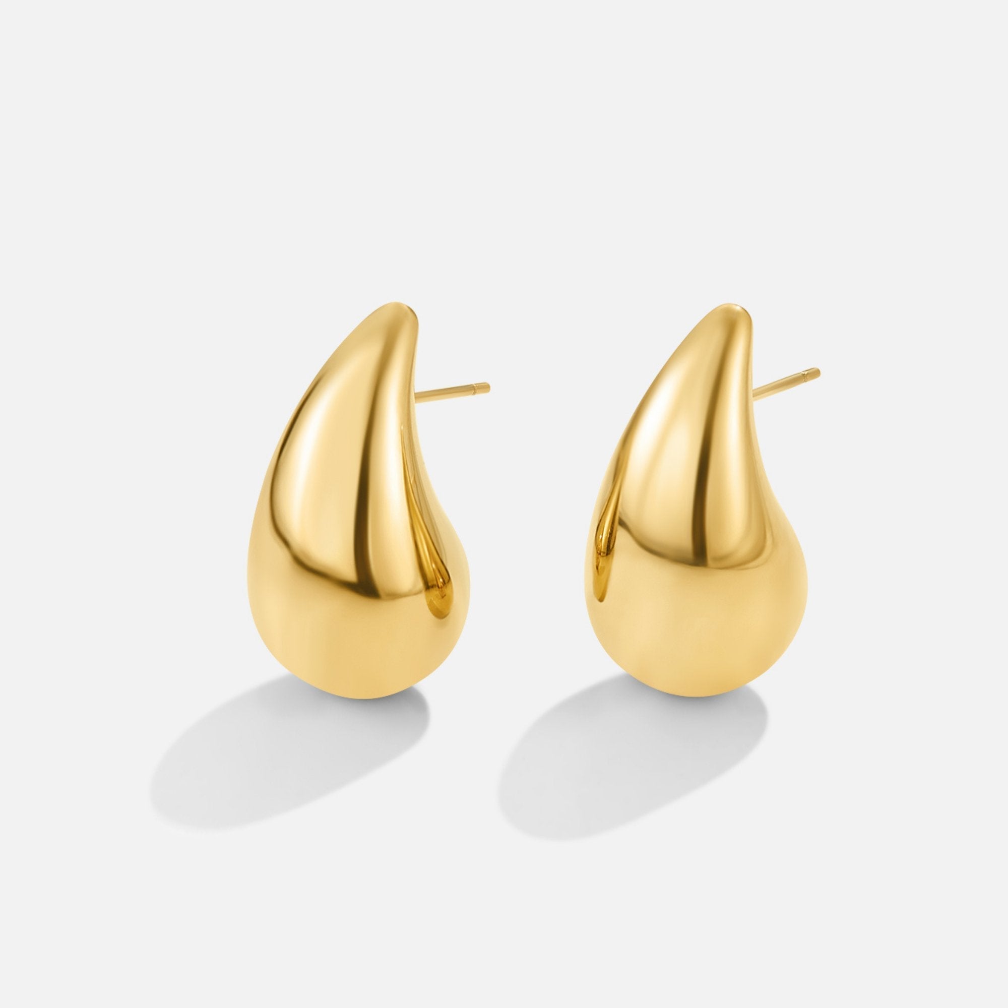 Ame Gold Drop-Shaped Earrings-Westeryn