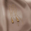 Teardrop Shaped Fringe Earrings-Westeryn