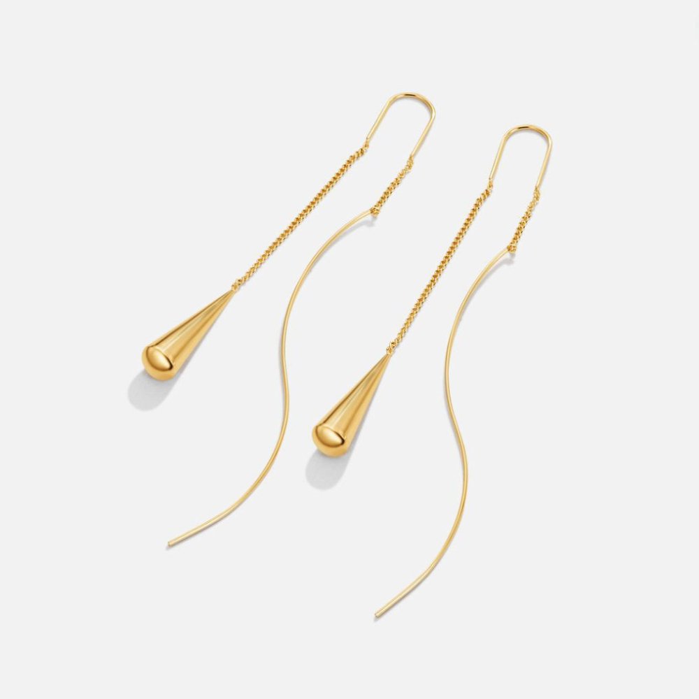 Teardrop Shaped Fringe Earrings-Westeryn