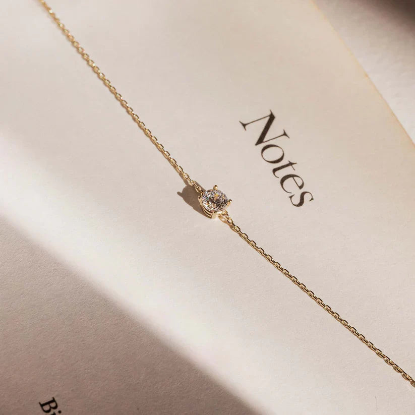 Cléa Moissanite Stone Bracelet | Gold-Westeryn