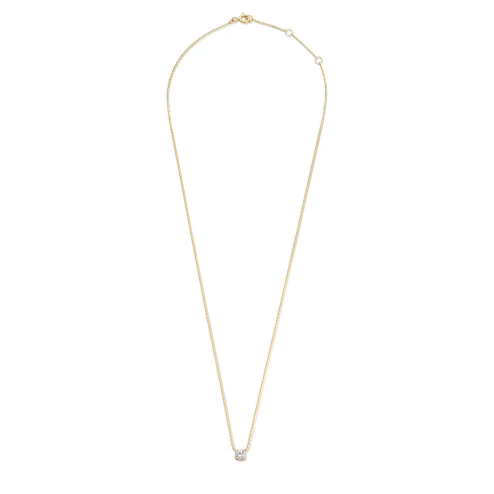 Cléa Moissanite Stone Necklace | Gold-Westeryn