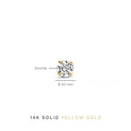 Larmes de Lune Stone Stud Earrings | Gold-Westeryn