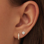 Dara Brillane Stone Earrings Set | Gold-Westeryn