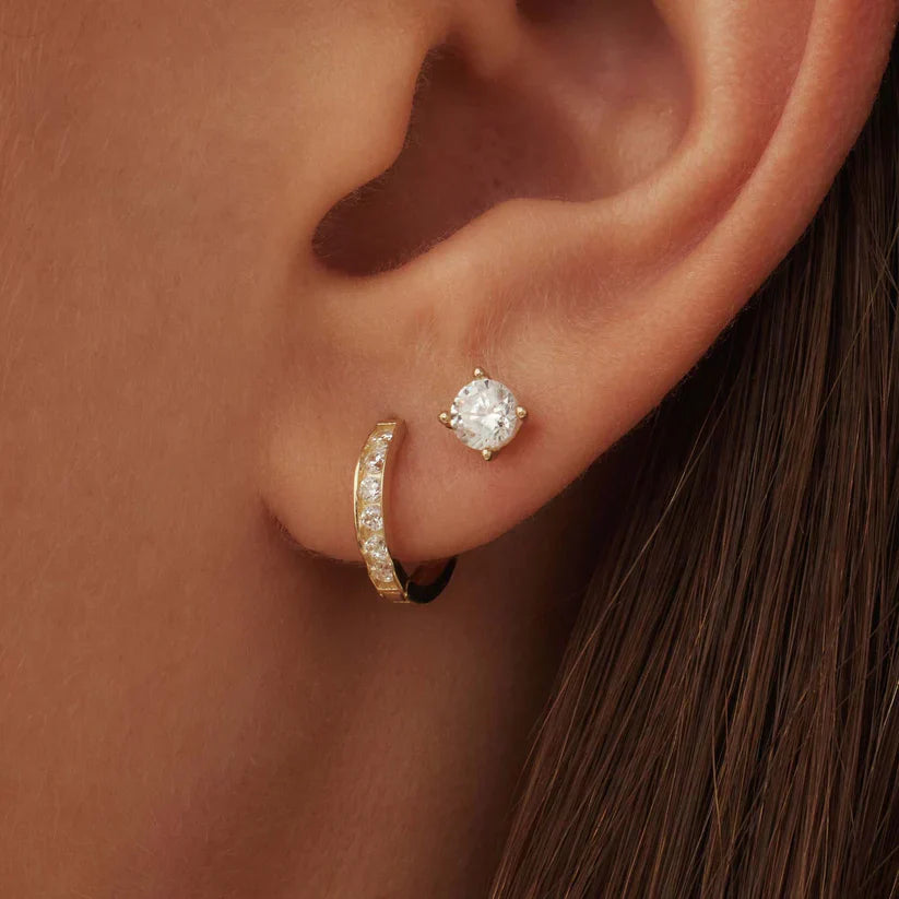 Dara Brillane Stone Earrings Set | Gold-Westeryn
