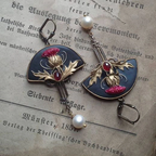 Vintage Red Pearl Earrings-Westeryn