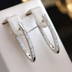 Exquisite Zirconia Earrings | White Gold-Westeryn