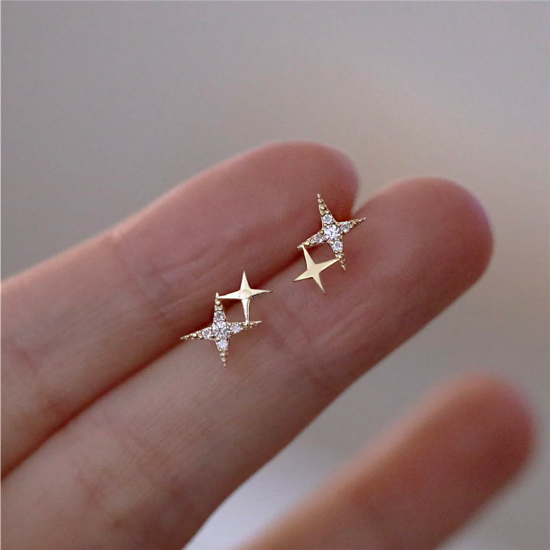 Sparkling Star Earrings-Westeryn