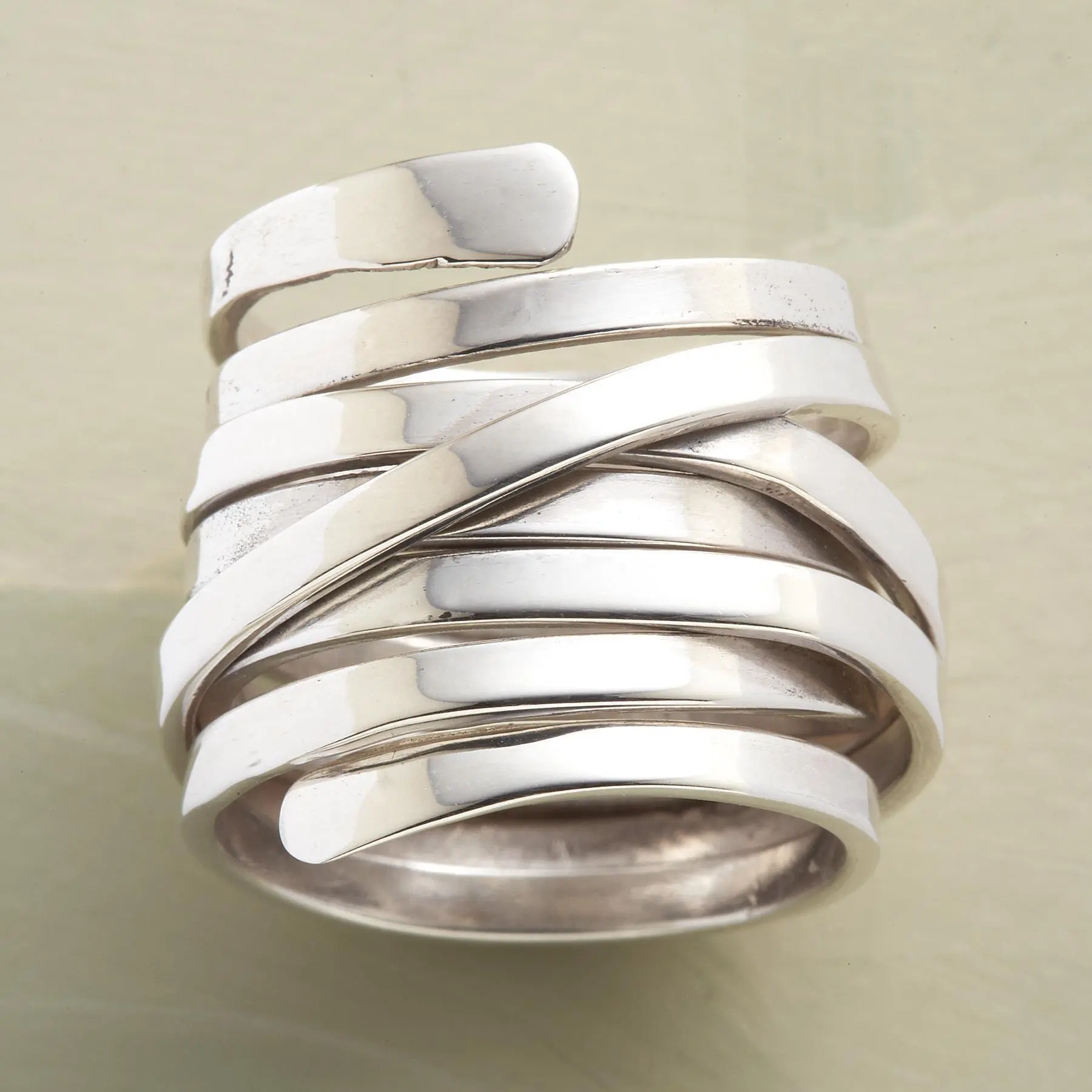 Bliss - Vintage Thick Layer Silver Ring-Westeryn