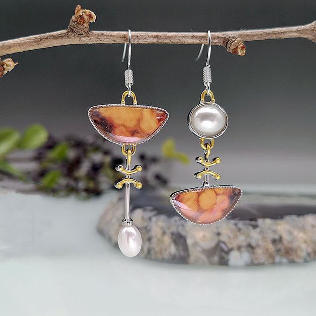 Elodi - Retro Orange Earrings-Westeryn