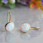 Vintage Opalstein Gold Earrings-Westeryn