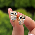 Whimsical Twilight Owl Earrings-Westeryn