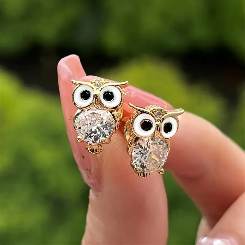 Whimsical Twilight Owl Earrings-Westeryn