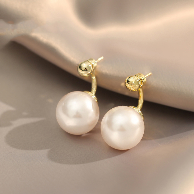 Golden Pearl Earrings-Westeryn