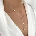 Vintage Hanging Pearl Necklace-Westeryn