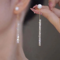 Elegant Bright Dangle Pearl Earrings-Westeryn