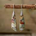 Antique Nature Stone Earrings | Gold-Westeryn