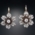 Vintage Crystal Flower Earrings-Westeryn