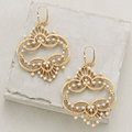 Vintage Golden Mandala Bead Earrings-Westeryn