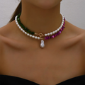 Elegant Colorful Baroque Pearl Necklace-Westeryn