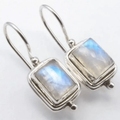 Lustre - Square Moonstone Earrings-Westeryn