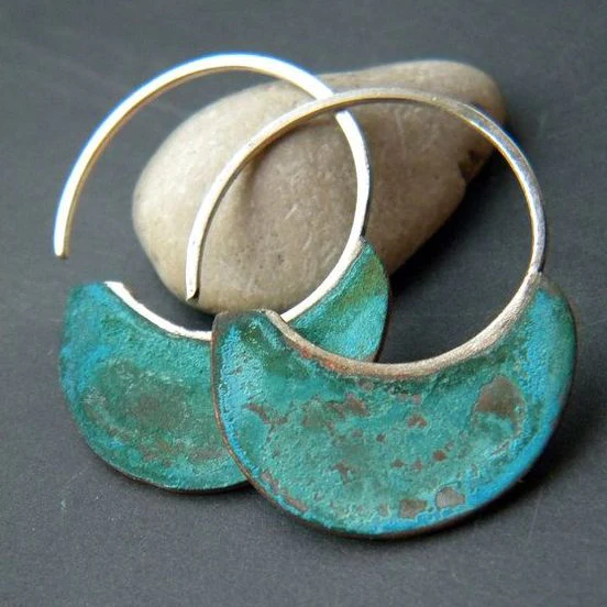 Vintage Slitna Turquoise Earrings-Westeryn