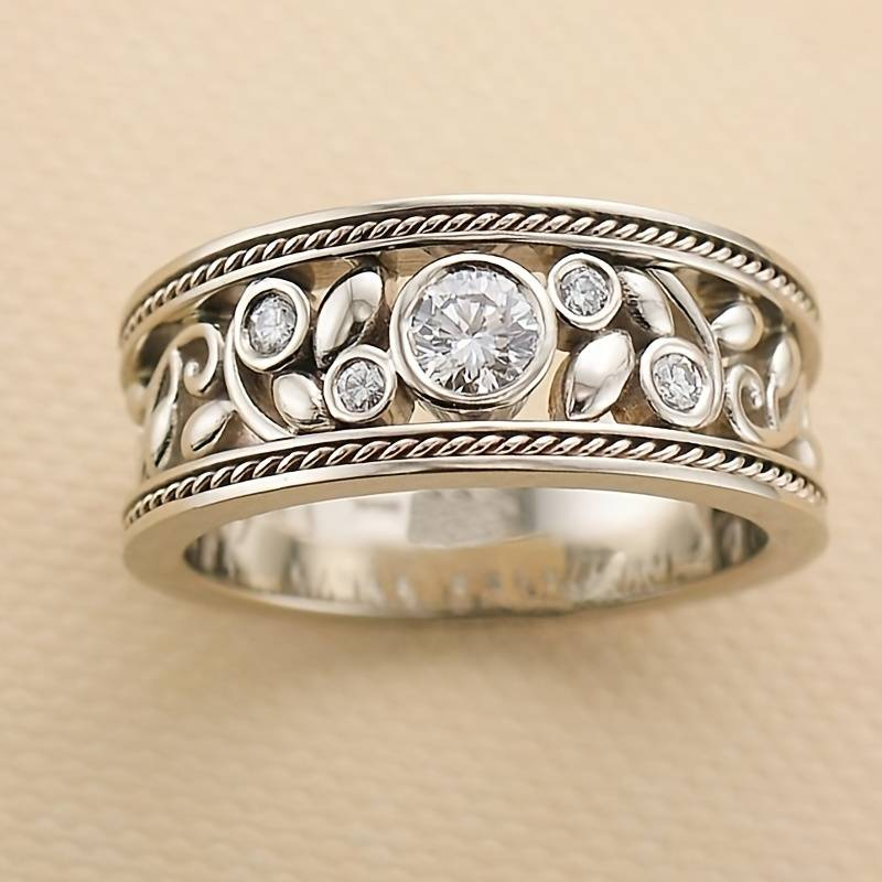 Exclusive Vintage Silver & Zirconia Ring-Westeryn