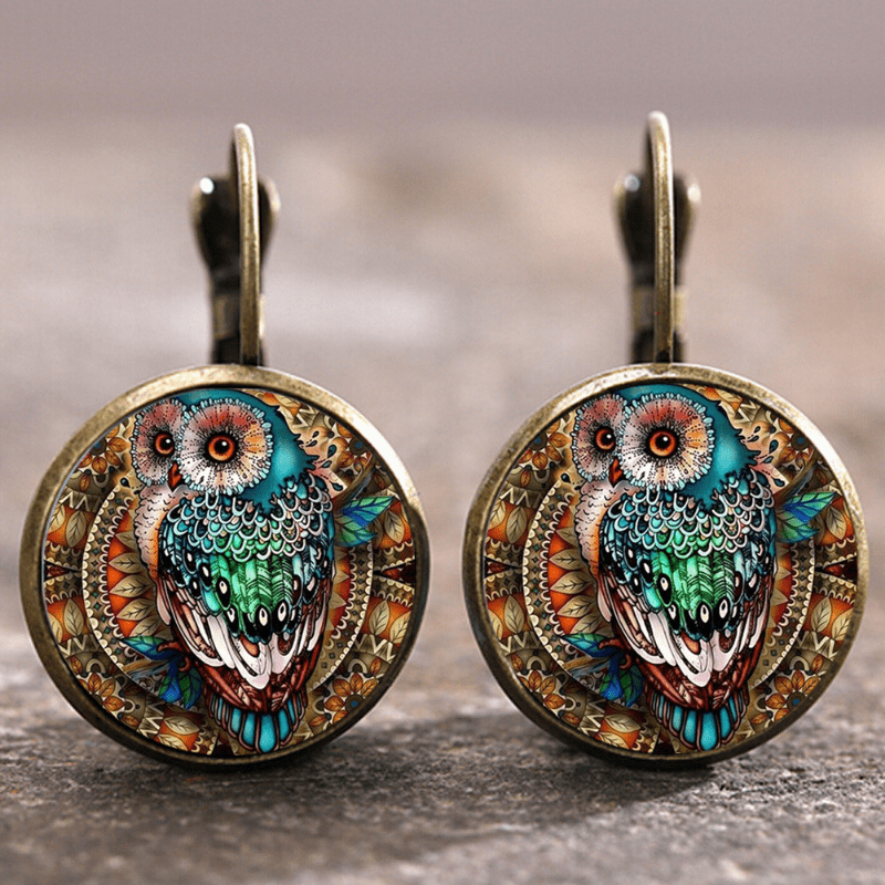 Whimsical Owl Charm Earrings-Westeryn