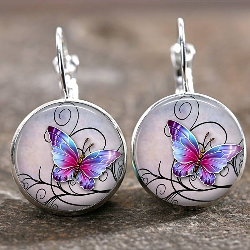 Whimsical Crystal Butterfly Earrings-Westeryn