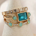 Timeless Azure Ring Set | Gold-Westeryn