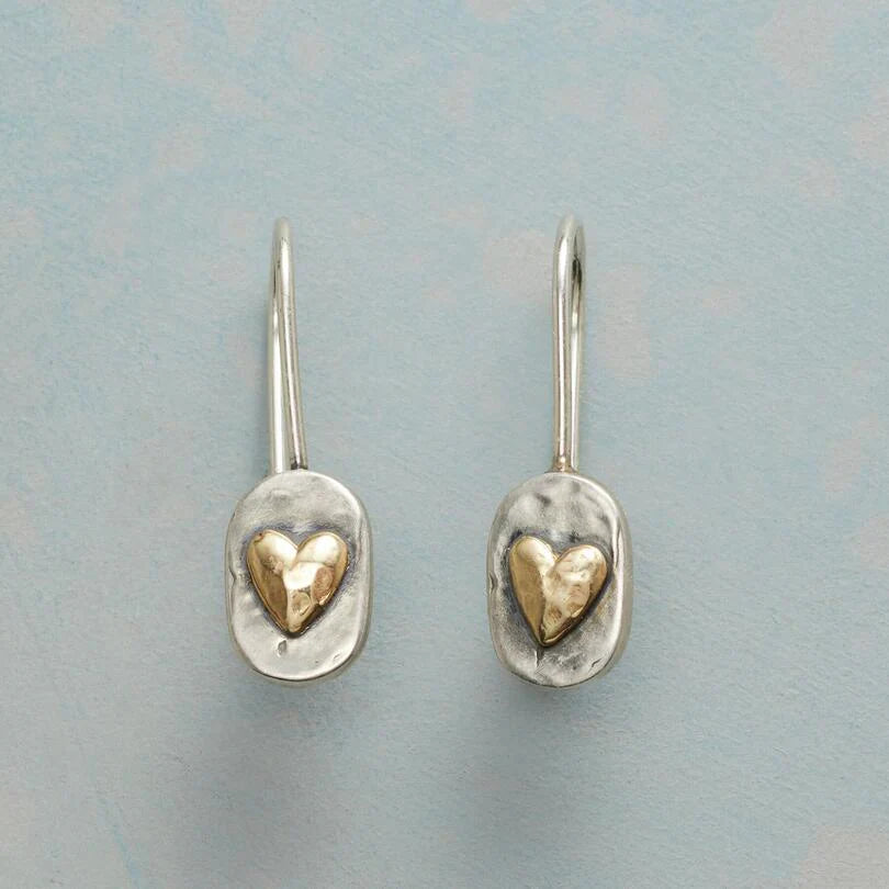 Golden Heartlace Earrings | Gold-Westeryn