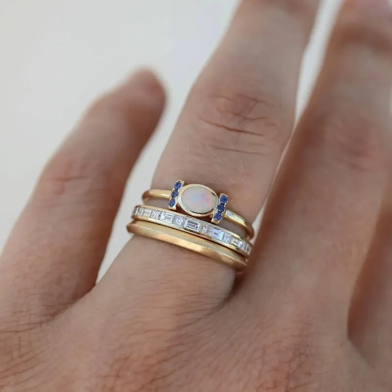 Oprah - Vintage Golden Opal Ring Set-Westeryn