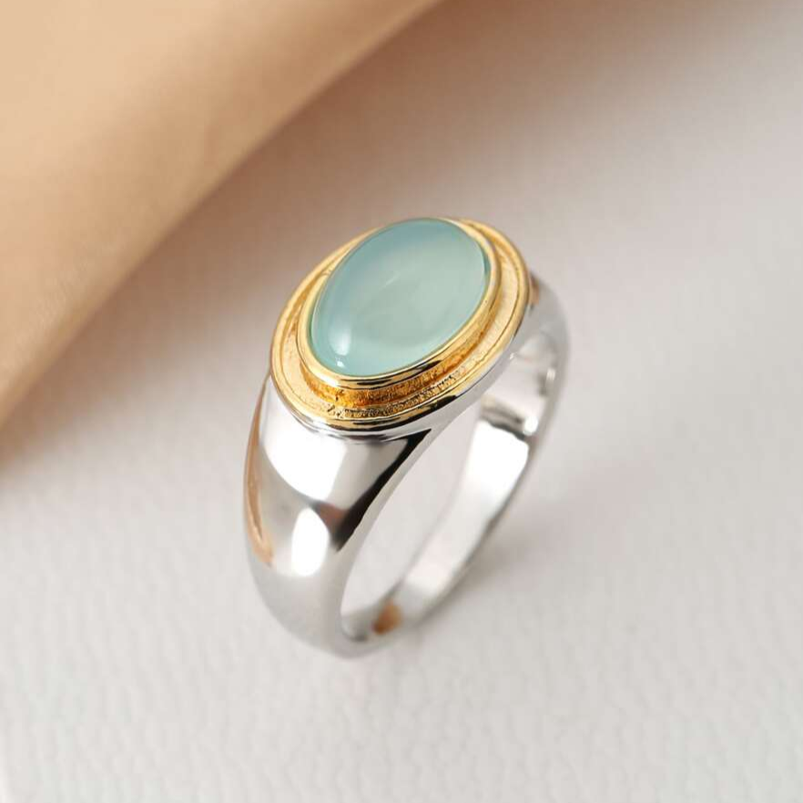 Gabi - Vintage Green Moonstone Ring-Westeryn
